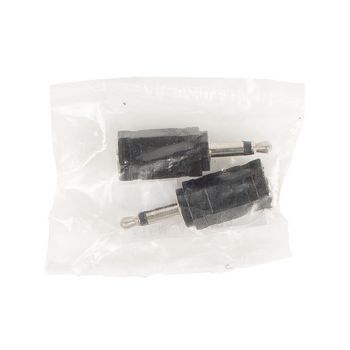 AC-002 Mono-audio-adapter 3.5 mm male - 3.5 mm female zwart Verpakking foto